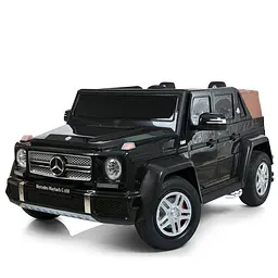Електромобіль джип 24V10Ah 1x200W гумові колеса Bluetooth/USB шкіра чорний (M 6150AL-2 24V)
