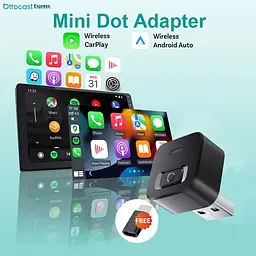 Ottocast Mini Dot — бездротовий адаптер CarPlay та Android Auto 2 в 1 - мініатюра 3