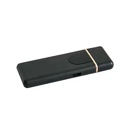Електронна запальничка чорна сенсорна запальничка з юсб зарядкою USB ZGP ABS - мініатюра 3