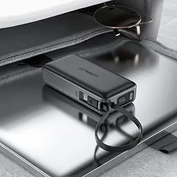 Зовнішній акумулятор Acefast M7 PD30W power bank with cable 10000mAh, Black (6974316283379) - мініатюра 6