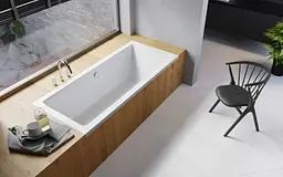 Ванна акрилова Radaway Duna 170x75 пристінна з ніжками + сифон (WA1-61-170x075S) - мініатюра 2