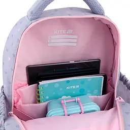 Рюкзак для початкової школи Kite Education 763S Pixel Love Сірий (K26-763S-1) - мініатюра 13