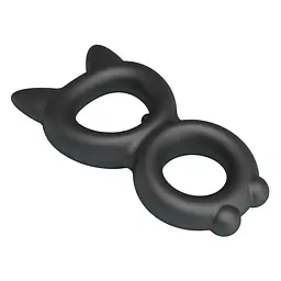 Ерекційне кільце Crazy Bull Super Soft Silicone Toran, чорне PRETTY LOVE BI-210365 103644 - мініатюра 4
