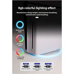 Підставка для консолі IINE L986 RGB для PS5/PS5 Slim [163608] - мініатюра 10