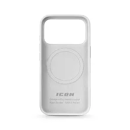 Силиконовый чехол с MagSafe для Apple iPhone 17 Pro, ICON2 MagCase, белый, противоударный, панель с мягкой подкладкой, защита всего корпуса, поддержка беспроводной зарядки, совместим с защитными стеклами и пленками, ArmorStandart (ARM86678) - мініатюра 2