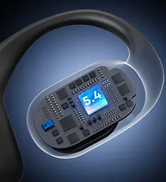 Навушники Langsdom кісткові бездротові TE-08 Max з кріпленням за вухо Bluetooth 5.4 та шумоподавленням до 50 годин роботи Бежевий - мініатюра 10