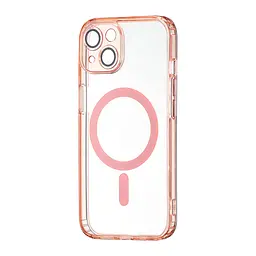 Чохол TPU Edge & PC with MagSafe (Protected Camera & Lens) iPhone 14 Pink
