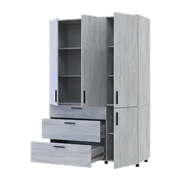 Шкаф для одежды Doros Торн Сосна Натти 3 ДСП/3Ш (полки) 135х51,6х200 (44900482)