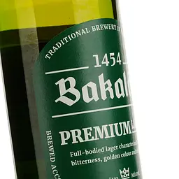Пиво Bakalar Premium Lager світле 4.9% 0.5 л  - мініатюра 4