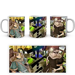 Кухоль GeekLand Dr. Stone Доктор Стоун Тайдзю Сенку DS 02.01 330 мл білий - мініатюра 3