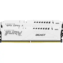 Модуль пам'яті для комп'ютера DDR5 64GB (2x32GB) 5600 MHz FURY Beast White Kingston Fury (ex.HyperX) (KF556C40BWK2-64) - мініатюра 3