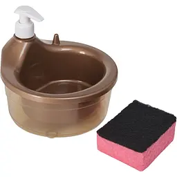 Дозатор для миючого засобу Max Plast Liquid Pump з губкою 667 мл - мініатюра 2