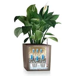Вазон Lechuza Cube Premium 30 сіро-коричневий (16465) - мініатюра 2