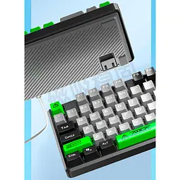 Клавіатура Aula F2088 Pro KRGD Blue Switch UA Black/Gray [6948391234892] [90991] - мініатюра 4