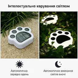 Автономний вуличний світильник на сонячній батареї, LED Лапки 14*12*10,5 см (к-т 4 шт) (6928403289140) - мініатюра 6