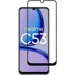 Захисне скло BeCover для Realme C53 Black (710105) - мініатюра 4