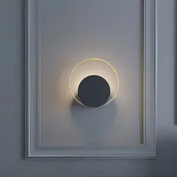 Настінний світильник MJ-Light OREO BK+GD 16003 - мініатюра 2