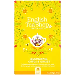 Чай трав`яний English Tea Shop лемонграс-імбир-цитрус органічний 30 г (20 шт. х 1.5 г) (572221) - мініатюра 2