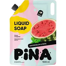 Мило рідке PINA 1,5л дой-пак Watermelon and basil
