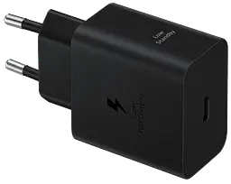 Сітчасте зарядне пристрій Samsung 45W Compact Power Adapter EP-T4511NBEGEU Чорний (7078293)
