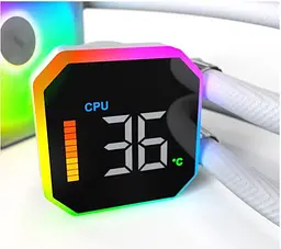 Система охолодження для комп’ютерного процесора MULTI SOCKET WHITE HYPERFLOW DIGITAL 360 MONTECH - мініатюра 4