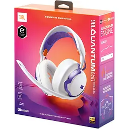 Ігрові навушники JBL Quantum 650 White (JBLQTUM650WHT) [166230] - мініатюра 10