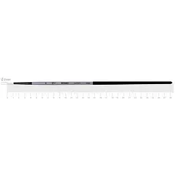 Пензель синтетика кругла INTENSE 1668R №0 довга ручка Rosa