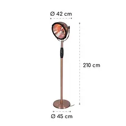 Інфрачервоний обігрівач Blumfeldt Heatspot до 42 м² (10033105) - мініатюра 2