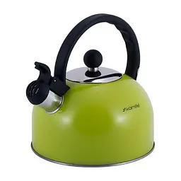 Чайник із свистком Kamille KM-0679А 2.5 л зелений