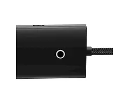 Мультипортовий адаптер BASEUS Lite Series 4-Port Type-C HUB 1m Black (WKQX030401) - мініатюра 4