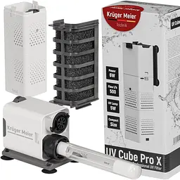 Внутрішній фільтр Kruger Meier UV Cube Pro X з УФ-стерилізацією та аерацією для акваріумів до 250 л - мініатюра 4