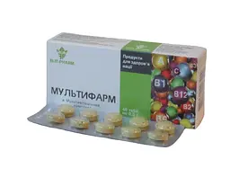 Мультивітамінний комплекс Elit-Pharm Мультифарм 40 таблеток