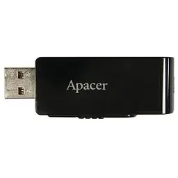 Флеш-накопичувач Apacer USB3.0 64GB AH350 Black (AP64GAH350B-1) - мініатюра 2