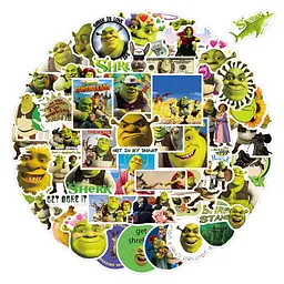 Стікерпак Шрек набір наклейок GeekLand Shrek 100 штук