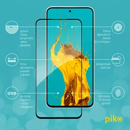 Скло захисне Piko Full Glue Samsung A56 Black (1283126613050) - мініатюра 2