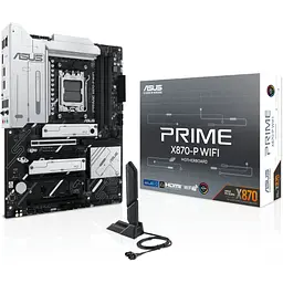 Материнська плата Asus Prime X870-P WIFI sAM5 X870 4xDDR5 M.2 HDMI WiFi BT ATX - мініатюра 10