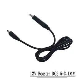 USB-кабель із підвищенням напруги з 5V до 12V, роз'єм 2.1 x 5.5 мм, для живлення роутера від powerbank - мініатюра 2