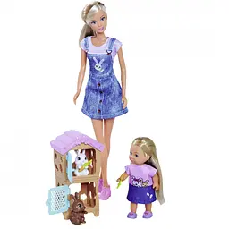 Ляльковий набiр Simba Toys Штеффi Сiм'я кроликiв з аксесуарами (5733667)