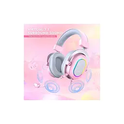 Навушники Fifine H6 RGB 7.1 Pink (H6P) - мініатюра 6