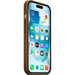 Чохол FineWoven Case with MagSafe для iPhone 15 Taupe AAA [94500] - мініатюра 3