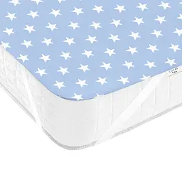 Непромокаемый наматрасник 70х120 LIGHT BLUE STARS COSAS (4822052053287)