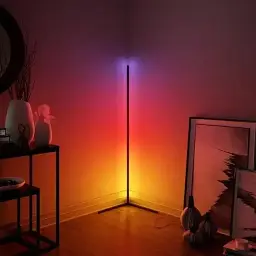 Підлогова кутова RGB-лампа торшер з пультом керування 1.2 м Кутовий підлоговий нічник світильник