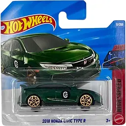 Базова машинка Hot Wheels Nightspeed 2018 Honda Civic Type R зелена (5785) JJK87-N521
