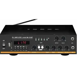 Підсилювач звуку Bluetooth 4,0 USB/SD/FM/MP3 50W+50W 2х канальний з пультом стереопідсилювач для колонок з караоке 220V та 12V UKC 333BT - мініатюра 4
