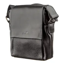 Сумка чоловіча комбо SHVIGEL 11174 шкіряна чорний - мініатюра 5