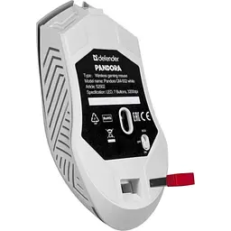 Миша бездротова Pandora GM-502, White, USB адаптер 2.4 ГГц, оптична Defender teh0028182 - мініатюра 6