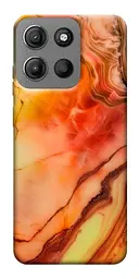 Чохол Demsky Червоний корал мармур для Motorola Moto G15 4G