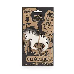 Іграшка-прорізувач Oli&Carol Браслет у вигляді зебри Зої, білий з чорним - мініатюра 3