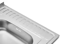 Кухонна мийка Kroner KRP Dekor - 6060L (0,6 мм) (CV022812) - мініатюра 4