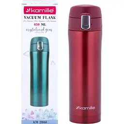 Термос Kamille 450 мл червоний (KM-2088-RD) - мініатюра 5